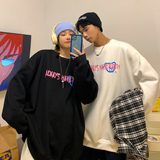 主推情侣装秋季涂鸦熊印花情侣卫衣上衣外套H664P38控49男类，男装卫衣，电商A341