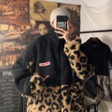 冬装新品羊羔毛棉衣拼接情侣加厚棉服ins外套宽松H593P118男类，男装棉衣，电商A341
