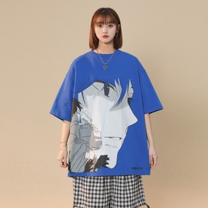 中性风夏装 卡通动漫印花情侣短袖T恤上衣宽松半袖 H717 P38男类图片