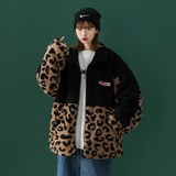 中性风冬装迷彩羊羔毛拼接情侣棉服ins外套宽松H593P118女类，女装棉衣/棉服，电商A341