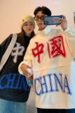 情侣装秋装印花外套情侣夹克宽松上衣H649P88女类控108，男装夹克，电商A341