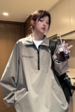 中性风冲锋衣骑行服半开领立领夹克户外机能风外套男女H872P78，男装夹克，电商A341