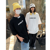 情侣装新品潮宽松机车风印花情侣短袖T恤衫上衣男女H836P35，男装T恤，电商A341