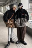 情侣装冬装羊羔毛拼接情侣棉服ins外套宽松H593P118女类，女装棉衣/棉服，电商A341