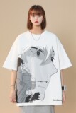 中性风夏装卡通动漫印花情侣短袖T恤上衣宽松半袖H717P38男类，男装T恤，电商A341