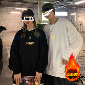 主推 涅槃重生七彩烫金情侣卫衣加厚外套大码 H551-1 P45 男类图片
