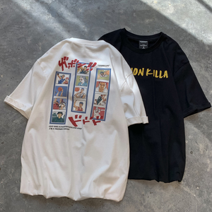 灌篮高手周边新品 情侣短袖T恤衫重磅大码宽松球衣 H847 P28图片