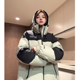 主推美式撞色工装冲锋衣情侣棉服面包服连帽外套男女H911P138，男装棉衣，电商A341