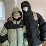 主推美式撞色工装冲锋衣情侣棉服面包服连帽外套男H911P138，男装棉衣，电商A341