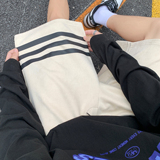 A341夏季新款鹿皮绒字母织带印花休闲宽松短裤KH03P38控48，男装休闲裤，电商A341