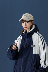 中性风 学院风ins拼接情侣棉衣外套棉服 H573 P118 控148 男类图片