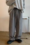 港风秋装新款抽绳宽松型肥老裤松紧中性休闲裤男女KH01P58，男装休闲裤，电商A341