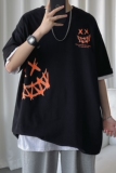 短句2023夏装小恶魔印花短袖T恤H606P35男类，男装T恤，电商A341