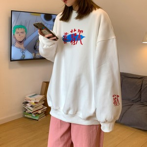 港风春装 字母印花情侣卫衣女宽松百搭外套 H648 P38 男类图片