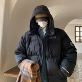 主推美式撞色工装冲锋衣情侣棉服面包服连帽外套男H911P138，男装棉衣，电商A341