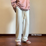 A341秋装新款坑纹卫裤抽绳宽松休闲裤长裤KH10P48控65男，男装休闲裤，电商A341
