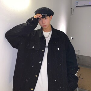 2021秋装新款 满天星反光中性夹克外套男 H677 P88 控108 女类图片