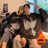 主推情侣装新品潮卡通动漫圆领加厚情侣卫衣H651-1P45男类，男装卫衣，电商A341