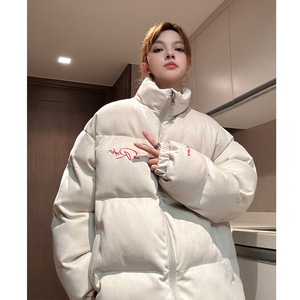 中性风 美式鹿皮绒情侣羽绒棉服面包服棉衣外套男女 H913 P128图片