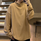 中性风德绒打底衫半高领加厚内搭绣花情侣卫衣男女H906特批P25，男装卫衣，电商A341
