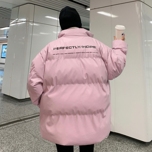 冬装 ins印花情侣皮棉衣羽绒棉外套加厚棉服 H597 P118 男类图片