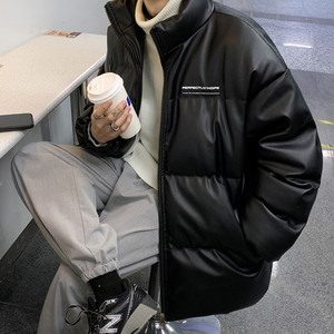 冬装 ins印花情侣皮棉衣羽绒棉外套加厚棉服 H597 P118 男类图片
