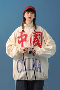 中性风 印花外套情侣夹克宽松上衣 H649 P88 女类控108图片