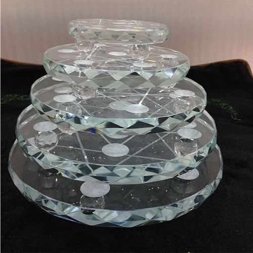 diy金字塔七星摆件玻璃水晶柱