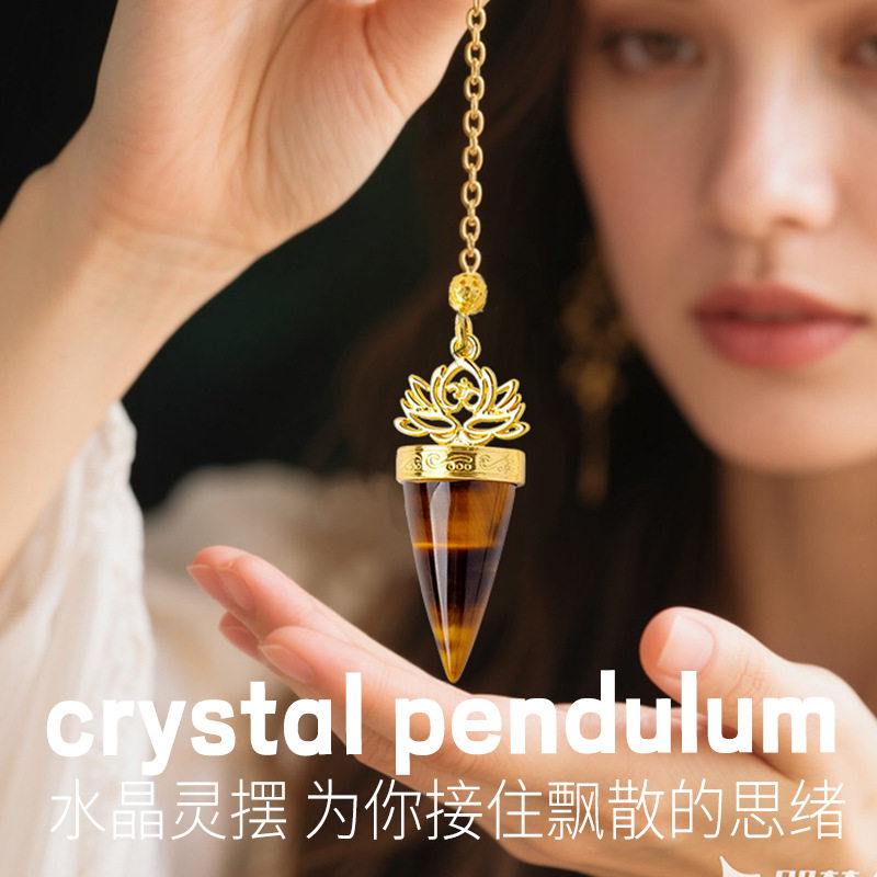 天然水晶原石不规则鎏头吊坠欧美夸张创意切面水晶项链