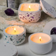 饰摆件 室内装 天然水晶原石石膏烛台香薰蜡烛 创意香氛香薰蜡烛