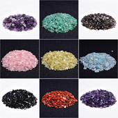 天然水晶碎石鱼缸装 饰造景消磁风水家居创意聚宝盆栽原石颗粒摆件