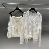 2026春季 新款 慵懒风针织上衣搭时尚 深圳南油高端女装 半身裙套装 女