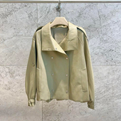 新款 深圳南油高端女装 2026春季 小众设计立领宽松百搭休闲短外套女