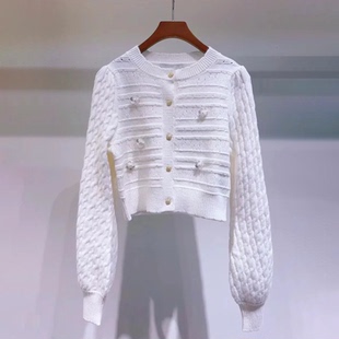 甜美淑女圆领高级感软糯针织开衫 新款 女 2026春季 深圳南油高端女装