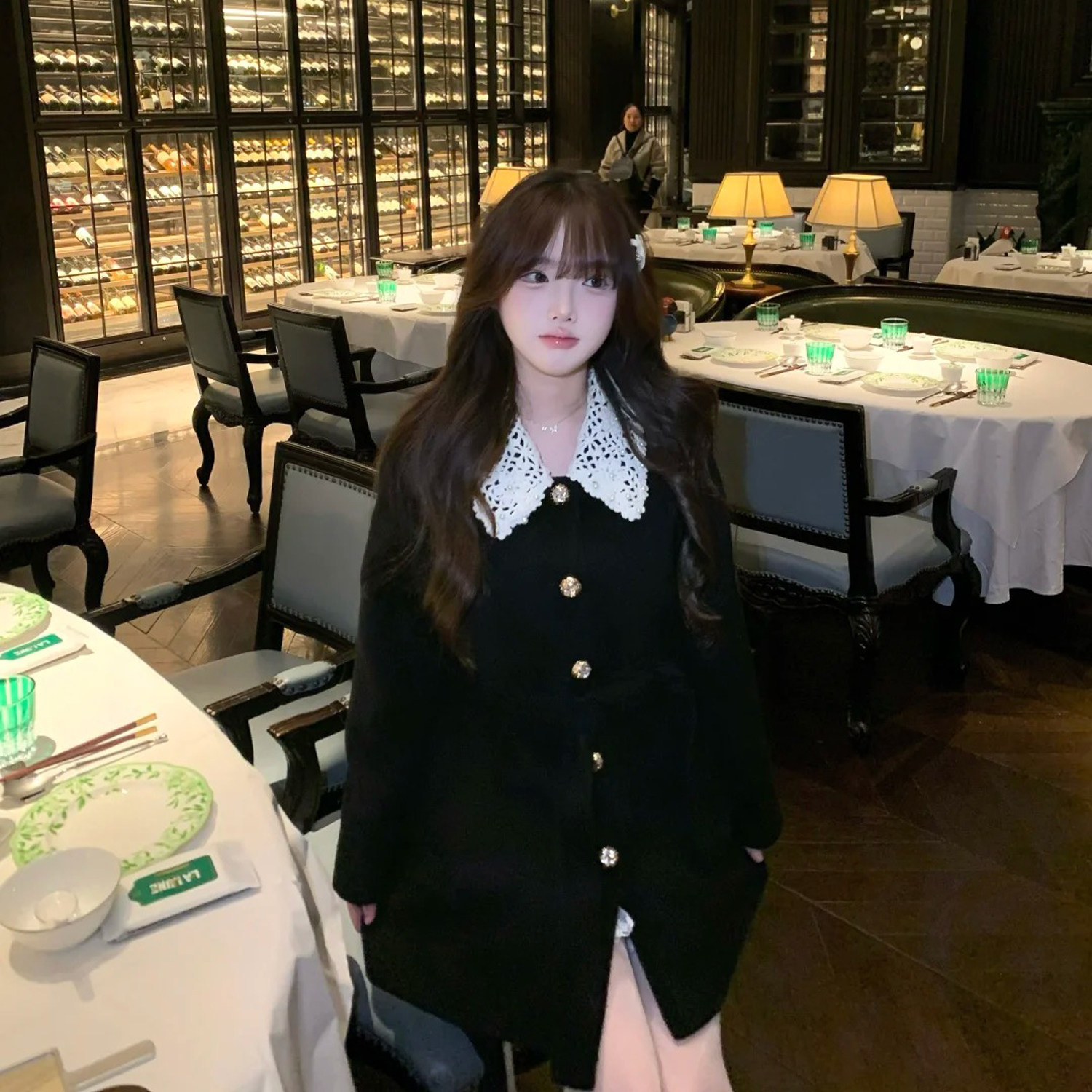 韩系钩花镂空翻领系带小个子设计感春季美式复古宽松气质外套女潮,女装/女士精品,短外套,淘宝优惠券,粉丝福利购,淘宝优惠卷