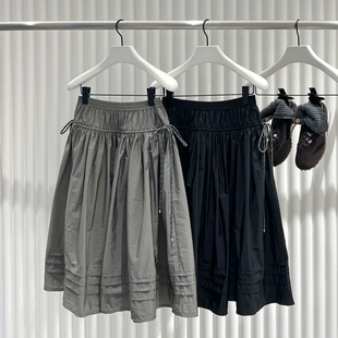 新款 轻奢风休闲松紧腰百搭中长半身裙女 2026春季 深圳南油高端女装