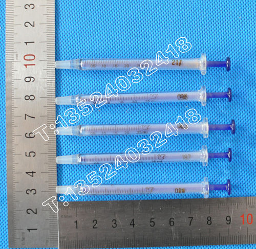 上海发货0.25ml玻璃针筒/兰芯玻璃针筒/玻璃针管/玻璃针桶