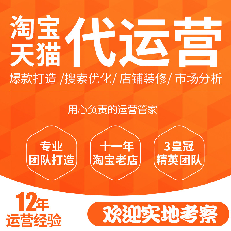 淘宝阿里代运营开店托管多多运营店铺直通车优化全店装修电商服务