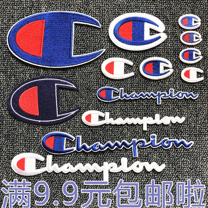 衣服装饰贴布贴花徽章衣标全刺绣标志LOGO