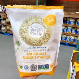 加拿大直发 One Degree 有机传统燕麦片2.27kg 可煮燕麦片