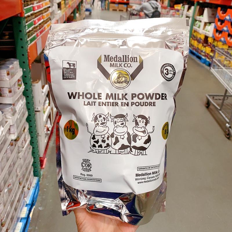 加拿大直邮 麦德林medallion儿童老人成人全脂奶粉1kg