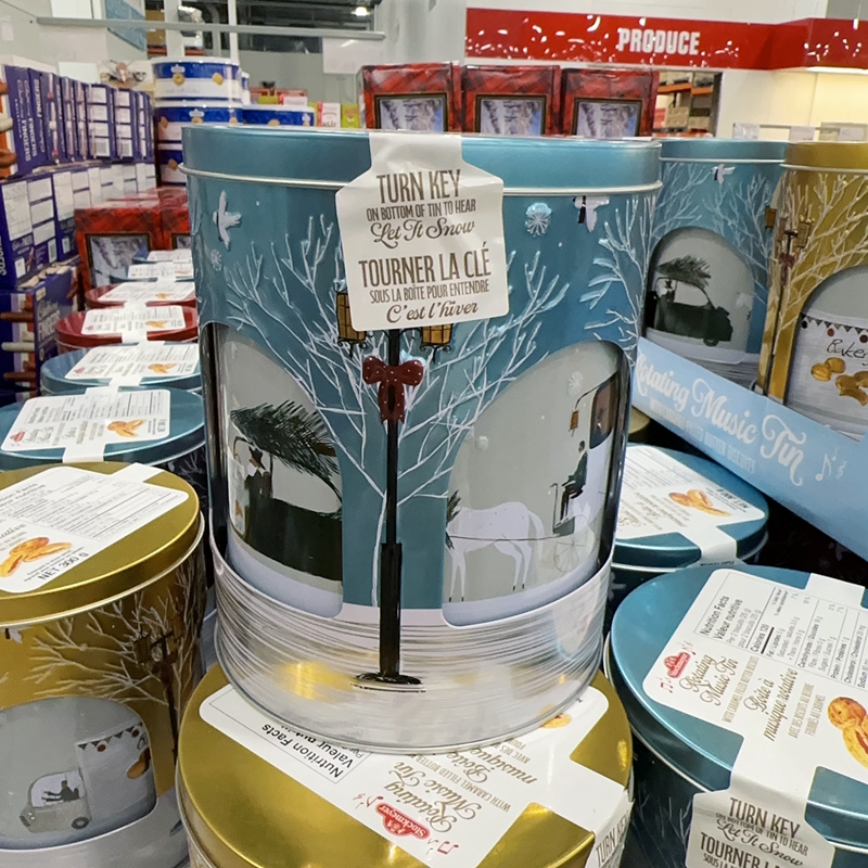 加拿大直发 Stockmeyer旋转音乐盒黄油饼干音乐盒圣诞音乐盒