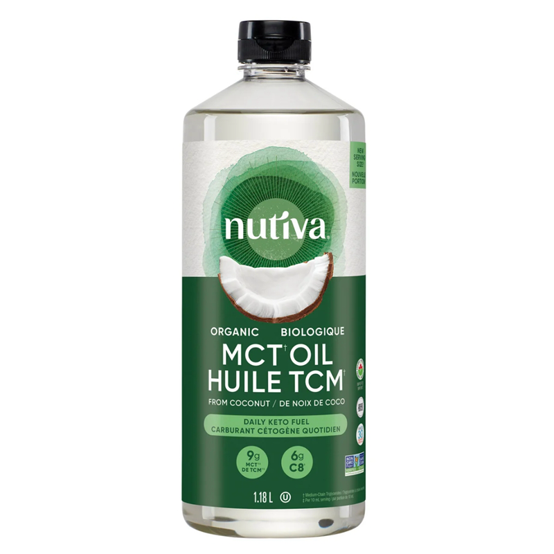 1180ml 加拿大生酮饮食Nutiva MCT 椰子油 防弹咖啡 增肌油低碳