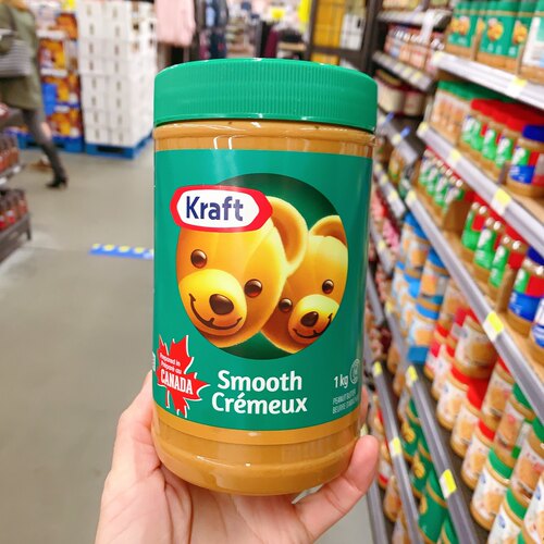 kraft加拿大颗粒低脂1000g花生酱