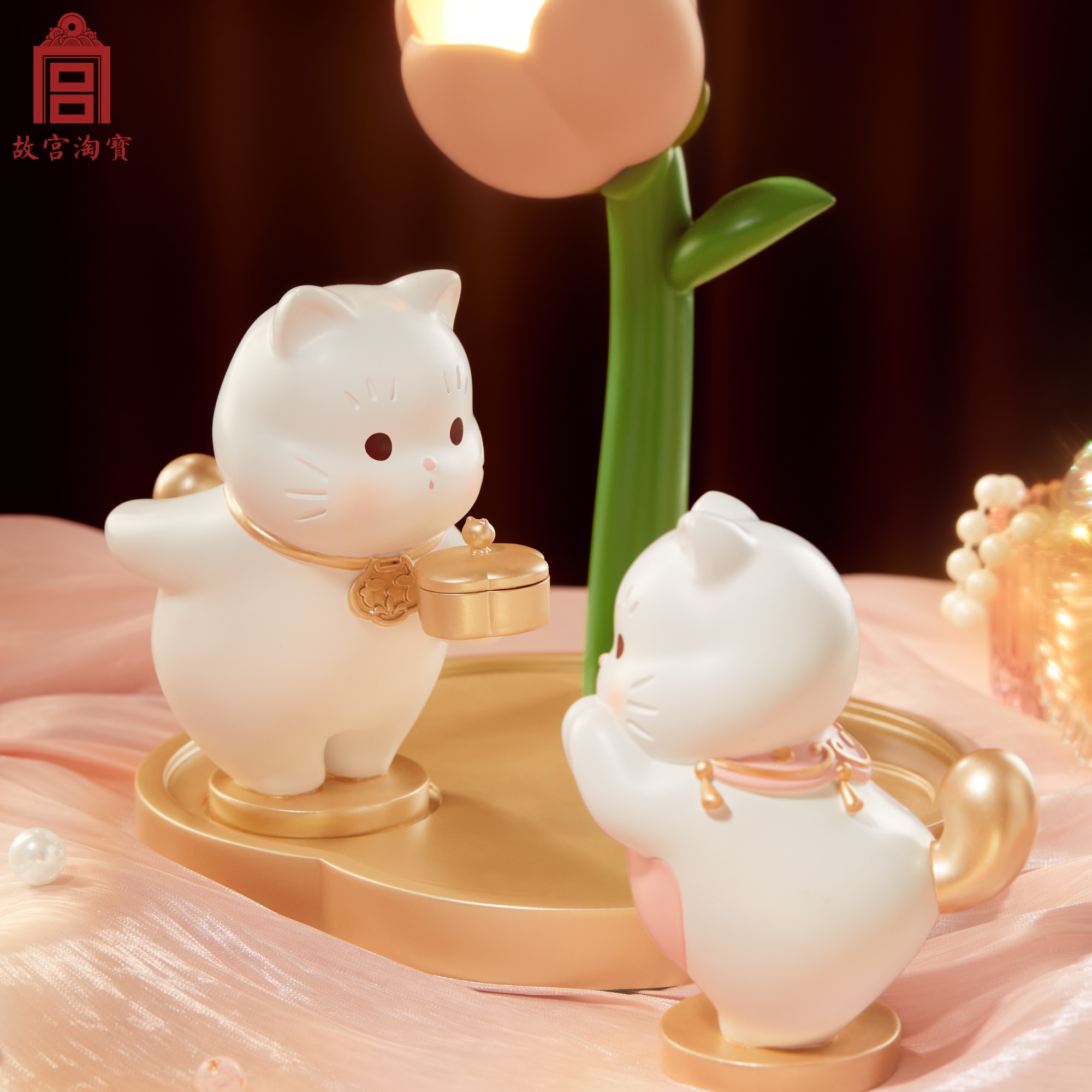 【会员内购专享】和和美美如意猫小夜灯摆件生日订婚新婚