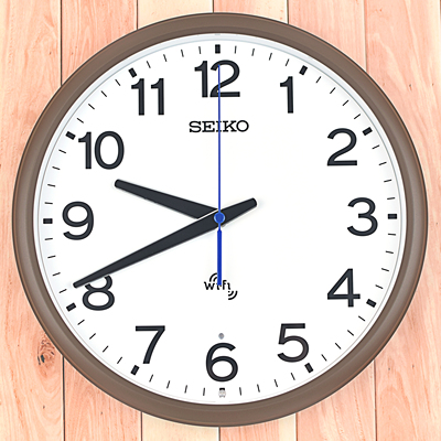 精工12英寸WIFI自动对时挂钟