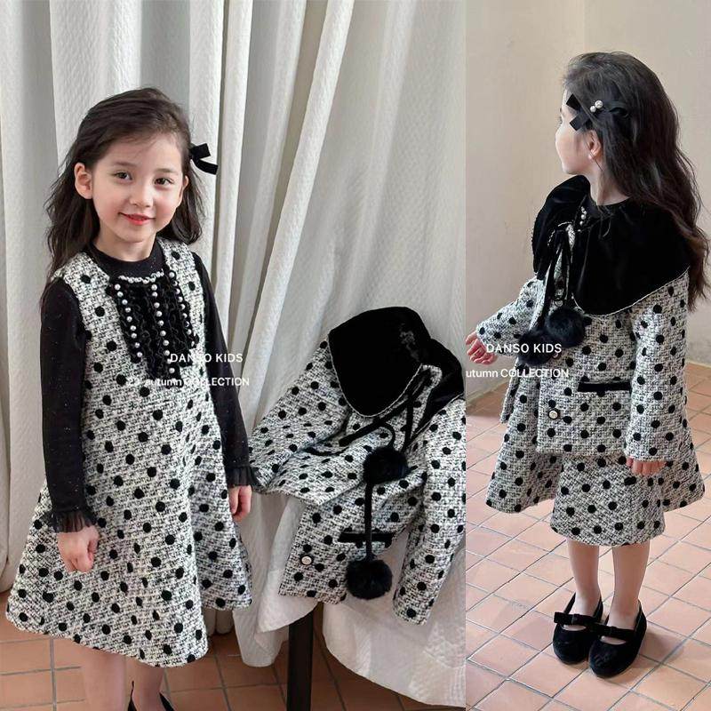 DS正品儿童小香风套装羊毛秋冬款女童轻奢高端背心裙外套两件套裙,童装/婴儿装/亲子装,连衣裙,淘宝优惠券,粉丝福利购,淘宝优惠卷