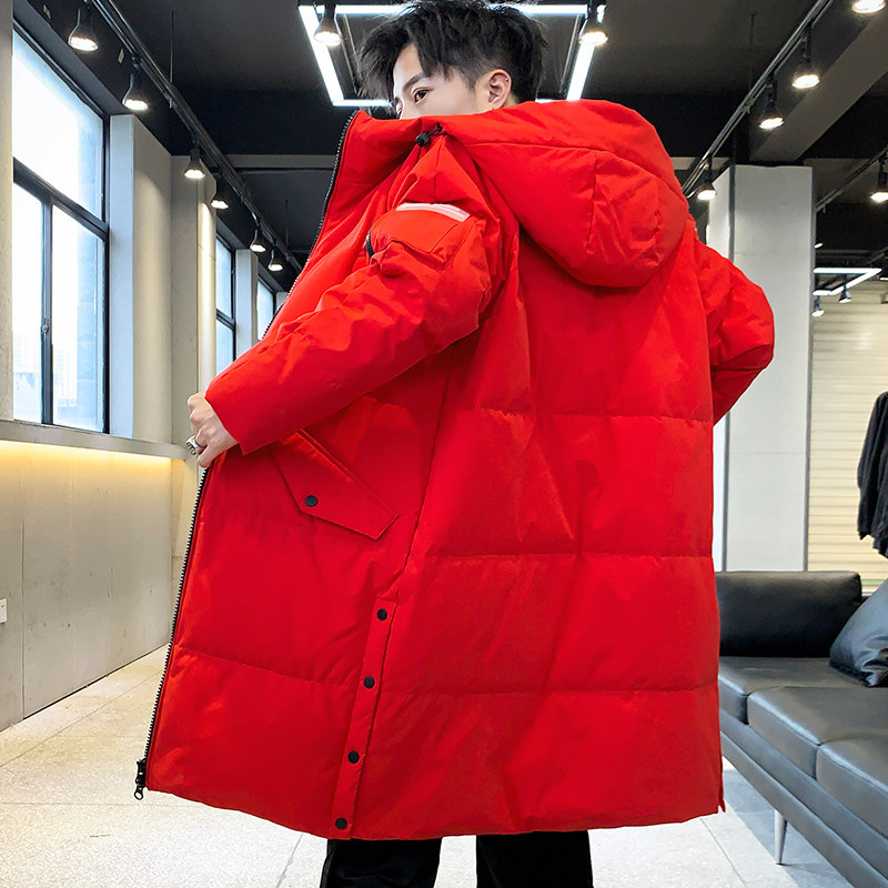 BLLZ店主风爆款羽绒服男士中长款工装韩版潮牌加厚外套913-P200,男装羽绒服,星座1410（原1902A）