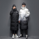 羽绒服男长款过膝渐变宽松时尚情侣韩版冬季加厚外套YR669P240，男装羽绒服，星座1410（原1902A）