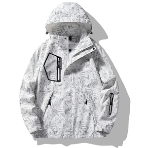春秋冲锋衣情侣户外运动枫叶防风防水夹克外套登山服 CF1203D P60图片